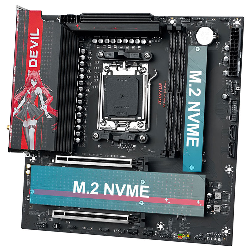 JGINYUE B650M NIGHT DEVIL Мате – обзор и цена X870E Atx Motherboard